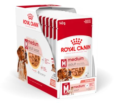 Royal Canin Medium Adult Wet Dog Food Pouches 10 x 140g