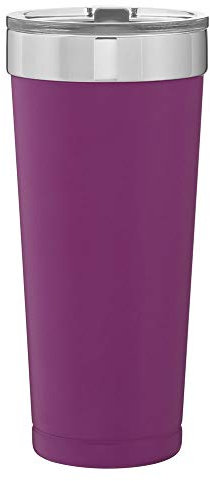 Dubbel vägg 18/8 rostfritt stål koppar vakuumisolerad termisk tumlare 60 ml - matt druva lila