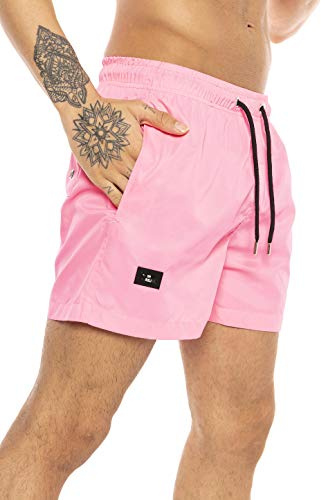 RED BRIDGE Bañador Shorts de natación Pantalones Cortos de baño de Secado rápido Rosa M