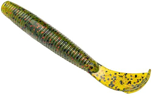 Strike King (RGNCUTR-18) Rage Ned Cut-R Wurm Angelköder, 18 - Wassermelonensamen mit roter Flocke, 7,6 cm, Exklusives Schwanzdesign