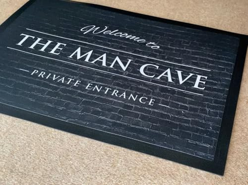 Artylicious Man Cave Door Mat for Home Bar, Man Cave, Bar, Pub, Non-Slip Floor Mat (40 X 60 Cm)
