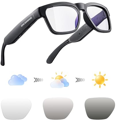 Gafas de sol con audio OhO, versión Bluetooth 5.2, inalámbricas, de oreja abierta, para escuchar música y llamadas