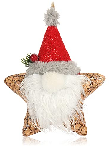 COM-FOUR® Weihnachts-Hänger für die Weihnachtsdeko, Christbaumhänger | Dekofigur als Raumschmuck oder Geschenk