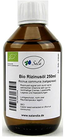 Sala Rizinusöl kaltgepresst BIO 250 ml Glasflasche