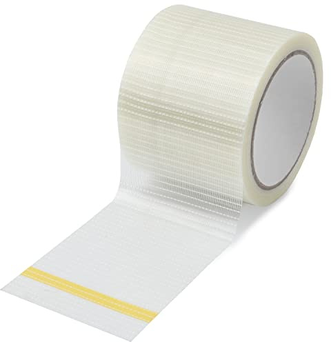 LUTER RV Awning Repair Tape, Reinforced Fiberglass Canvas Repair Tape 39 Feet x 3.1 Inch for RV Awning, Tent, Boat Covers, Waterproof and Tear Resistant, White