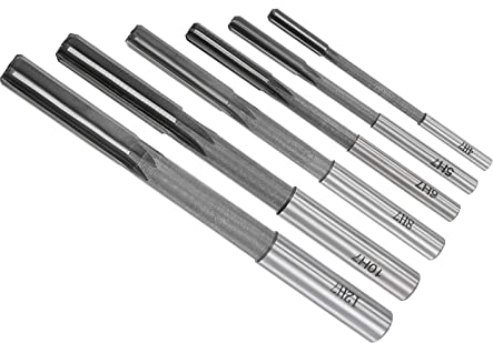 CoCud Spannen Reibahle Set 4mm 5mm 6mm 8mm 10mm 12mm Durchmesser H7 Fräswerkzeug - (Anwendungen: für Drehbank Bohren Maschine) 6Stk