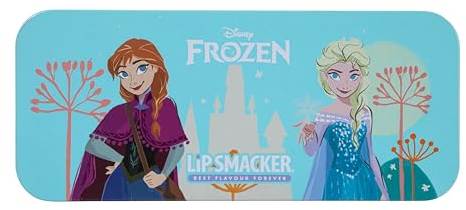 Lip Smacker Frozen Adventure Nail Polish Tin Set, Make-Up-Geschenkset für Kinder mit Farbigem Nagellack und Frozen-inspirierten Nailart-Stickern für den Perfekten Prinzessinnen-Look