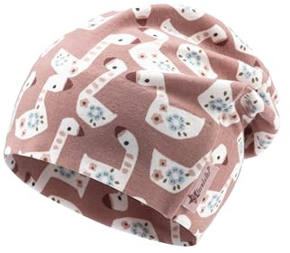 Sterntaler Beanie Bedruckt mit Fuchs für Mädchen - Baby und Kinder Mütze für Herbst und Winter