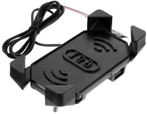 GRIRIW Motorrad-Handy-ladeständer Mit USB-Ladung Lenkerhalterung Für Navigation Fester Handyhalter Für Motorrad-fahrausrüstung