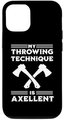 iPhone 13 Pro Funny Ax Throwing Pun Quote Men Women Case