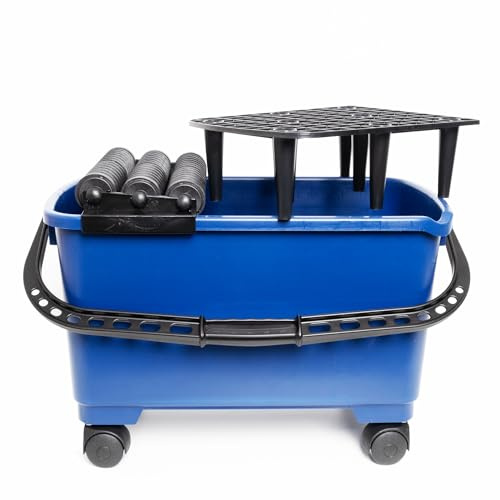 Fliesenwascheimer Wascheimer Fliesenwaschset Waschbox mit Deckel, 22L