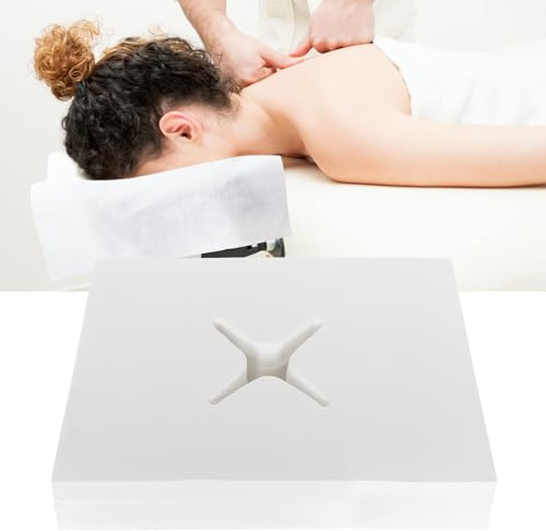 xiaozhifu 100 Stück Nasenschlitztücher Massageliege, Gesichtsauflagen Massageliege, 30 * 40 cm Passend für alle Massageliegen,Behandlungsliegen Massagebänke