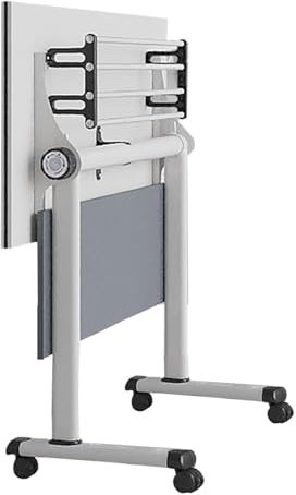YVYKFZD Klappbarer Besprechungstisch, mobiler Konferenztisch, rollbarer Schreibtisch Klapptisch mit Rädern, tragbarer stapelbarer Meetingtisch Mehrzwecktisch, für Büro, Klassenzimmer(1PCS,62.9x21.6x
