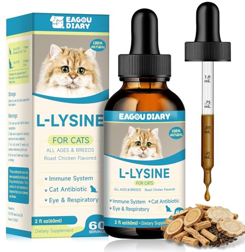 Lisina per Gatti, Immunitario, Allergie Gattino e Cuccioli, Starnuti 60ML