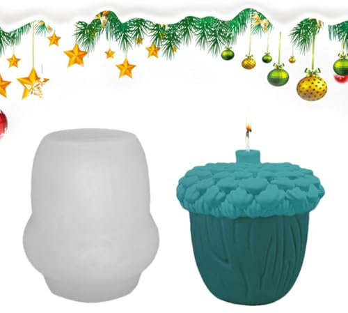 Tannenzapfen-Kerzenform, Weihnachtsform für Tannenzapfen, Kerzen, Seife, Ton, Kerzen, Bastelform für Kerzen, Seifen