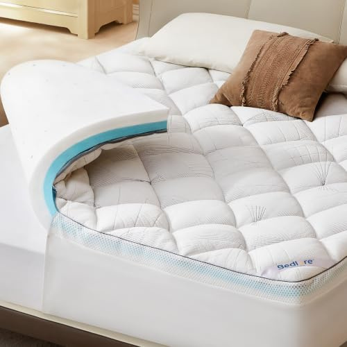 BEDLORE Surmatelas 180x200 cm en Mousse à Mémoire de Forme Gel Confort