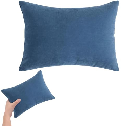 FILOEEX Almohadas pequeñas para dormir, mini almohada de 11 x 7 pulgadas, almohada suave con funda de almohada, almohadas pequeñas para niños adultos, gatos, perros, soporte de cintura de oficina,