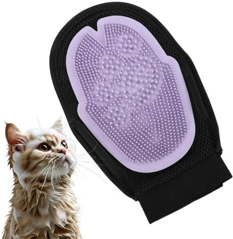 Katzenhandschuhe für die Pflege - Katzenpinselhandschuh, weiches Kammendesign, Pflegepublikum zum Schuppen, Badezubehör für die Pflege von Haustieren zur Haustiermassage