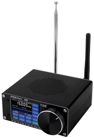 Juqoyue ATS25 Pro+ Es Compatible con Bluetooth, WiFi, Banda Air, FM, SW, SSB, MW, LW, Air, SDR, Receptor de Banda de Aviación, Firmware 4.2, SI5351