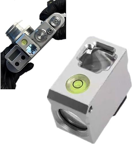 YUYQAQ 50mm Waist Level Viewfinder, Optical Waist Level Viewfinder External Viewfinder for Precise Framing, Cold Boot Mouth Hot Shoe Cover Mount Protector Camera Bubble Spirit Level