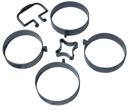 Mikinona Bratform Aus Aluminiumlegierung Antihaft-ei-form Mit Flachem Boden Eier-bratform-zubehör Für Küche Kompakt Und Tragbar