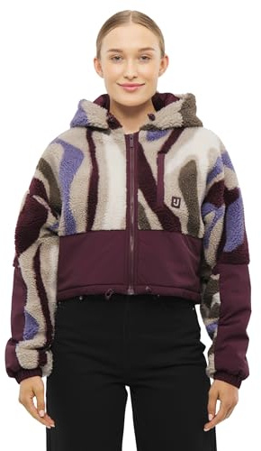 Johnny Urban Kurze Teddyjacke Damen & Herren - Carey - Cropped Unisex Sherpa Fleecejacke für Herbst & Winter - Teddy Jacke Mit Kapuze - Warme Übergangsjacke