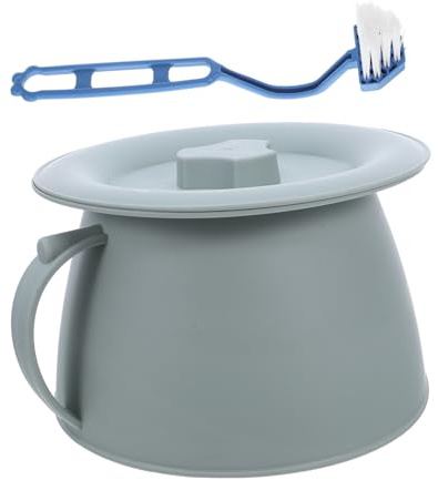 FRCOLOR Toilettes portables pot de pot de chambre unisexe bouteille de collecte d'urine urinoir poêle à urine seau de commode seau de pipi pp Vert clair