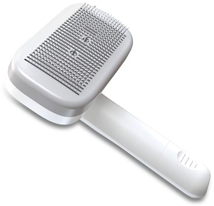 PiddiPet IonBrush - Ionen Tierhaarbürste elektrisch - Fellbürste gegen Verfilzungen & Unterwolle für Hunde & Katzen - reduziert statische Aufladung & lose Haare - sanft, selbstreinigend, hautschonend