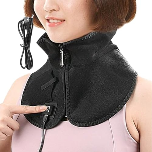 Schulter-Heizkissen | 3 Temperaturstufen Wärmer Wrap – USB-Nacken- und Schulter-Heizkissen, für Männer, Frauen, Eltern, Senioren, Schreibtischarbeiter