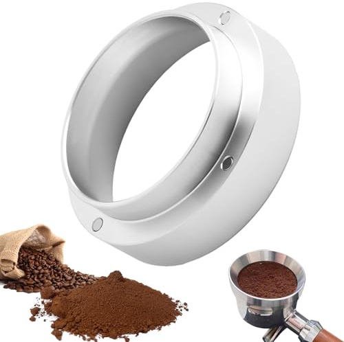 FAYAHAR Anello Dosatore per Caffè 53 mm, Anello di Dosaggio Magnetico, Imbuto Dosatore Caffè, in Lega di Alluminio, Accessori per Macchine da Cafe per Barista, Caffetteria
