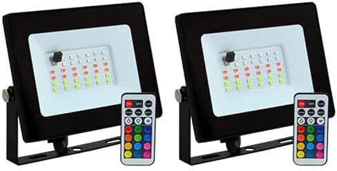 Levitantes Proyector LED RGB 10W con mando, IP65, ideal para ambientación y decoración en exteriores e interiores. (Paquete de 2)