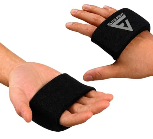 ELITE FIGHT Knuckle Pads – Gel & EVA Foam Padded Nylon Fabric for Boxing, MMA & Martial Arts – Men & Women (Black)