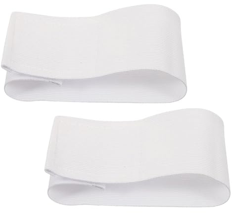 Homoyoyo Brazaletes de Capitán en Color Claro 2 Piezas, Banda de Capitán DIY en Nailon para Deportes de Equipo, Tamaño Pequeño y Ligero, Accesorios para Fútbol, Baloncesto y Rugby