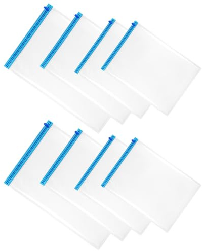 CTIRCHIU 8 St Roll-up Vakuumpåsar för Resor Vattentäta Kompressionspåsar för Kläder och Kuddar Handrullade Olika till Packningsorganisatör för Resväskor