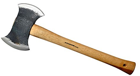 Condor Tool & Knife Double Bit Michigan Axt,Doppelkopf,Doppelblatt,geschmiedet,Leder-Scheide