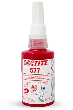 LOCTITE® 577, Produits d'Étanchéité pour Raccords Filetés, 50ml Accordéon | Colle LOCTITE® Haute Performance pour Métaux, Étanchéité parfaite, Compatibilité universelle, Résistance exceptionnelle