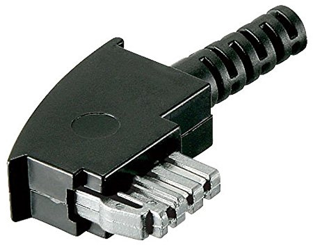 goobay 44248 TAE-N-Stecker mit Knickschutz