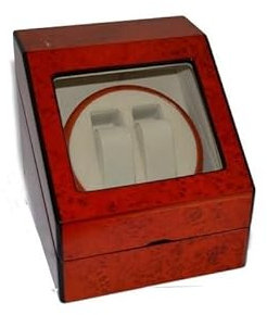 Carica Orologio Automatico Watch Winder a 1 Rotore per 2 Orologi – Scatola Porta Orologi in Movimento Silenziosa, Display Elegante, Custodia per Orologi Automatici Uomo Donna