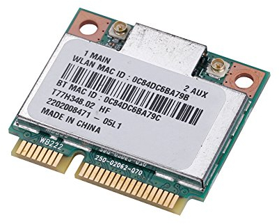 Wireless Network Adapter Wifi Card Mini Pci-E Interface Dual-Band 2.4Ghz/5Ghz 300Mbps Speed Bluetooth 4.0 Half-Height Size 3Cm 2.6Cm for Laptops Desktops Replacement