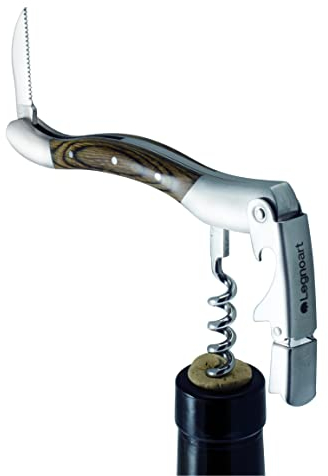 Legnoart – Sacacorchos Roero | Abrebotellas de vino Sommelier | Acero inoxidable y madera de haya