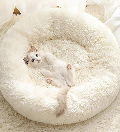 Warme Plüsch Hundebett,Katzenbett,Kuschelkissen für Hunde und Katzen, weich,waschbar,Hundekissen Haustierbett für Katzen und kleine bis mittelgroße Hunde