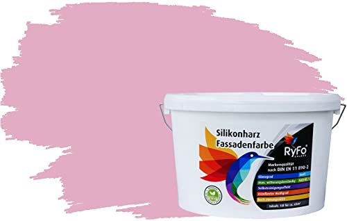 RyFo Colors Silikonharz Fassadenfarbe Lotuseffekt Trend Lotusrosa 10l
