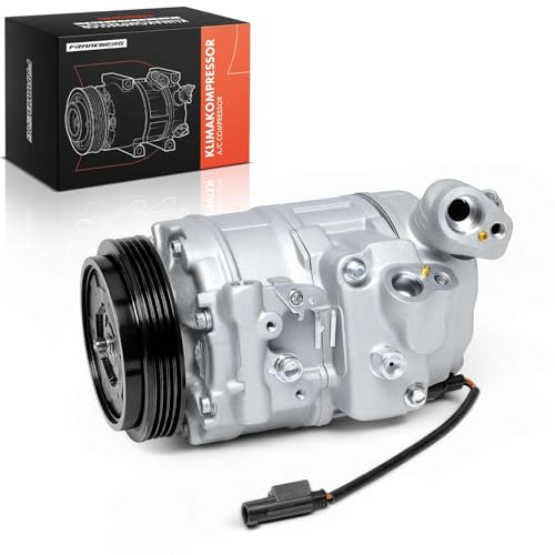 Frankberg Klimaanlagen Kompressor Klimakompressor mit Kupplung Benzin | Kompatibel mit 5er E60 E61 6er E63 E64 7er E65 E66 E67 B5 E60 E61 Replace# 64509175481, inkl. Öl vorbereift