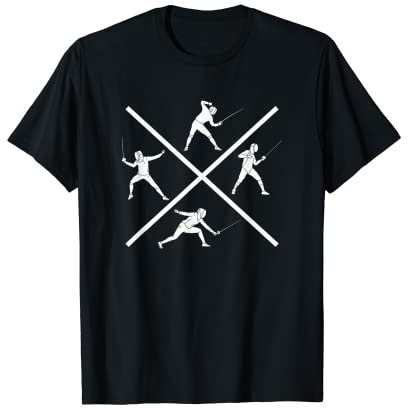 Fechten Degen Fechtduell T-Shirt