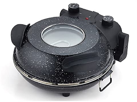 Fornetto elettrico per Pizza Diametro 30 cm Oblò Nero ZHC333