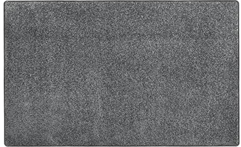 PURE ERA Carpet Stair Tread Landing Mat Tape Free Self Adhesive Non Slip Skid Resistant Indoor Doormat Area Rug Floor Mat for Kitchen Bathroom Workstations Washable 2' X 3' (Dark Gray)