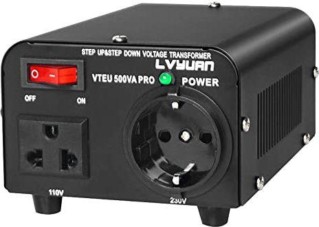 Cantonape 500W Spannungswandler 230V bis 110V USA Spannungswandler Ringkern-Transformator 500VA - In: 110V oder 220V / Out: 110V und 220V