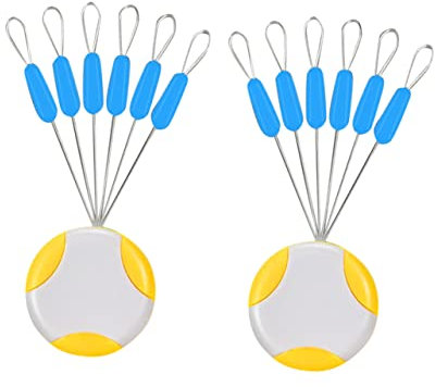 Sosoport 20pcs Wrapped Line Fishing Lures Sea Fishing Tool Buoy Nightlight Buoy Silica Gel High-end Frame Wear-resistant for Deep Drop Rigs Random Color