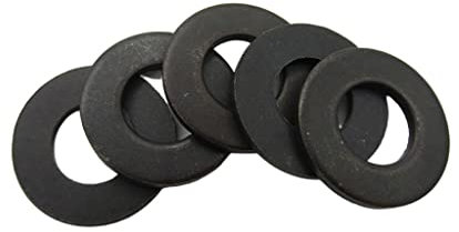 flache Ringe, Metallringe Flache Unterlegscheibe, M2, M2,5, M3, M4, M5, M6, M8, M10, M12, DIN125, ISO7089, Kohlenstoffstahl, flache Maschinenwaschmaschine, schlichte schwarze Unterlegscheibe, Möbeldic