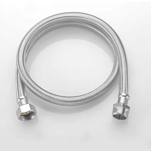 3/4-Zoll-Edelstahlschlauch, geflochtenes Einlassrohr, DN20-Gewinde, Metallanschluss, flexibles Rohr, Badezimmerheizung, 3l4 F auf M, 60 cm